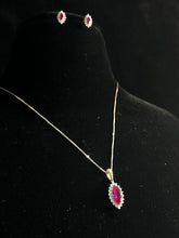 Diamond Pendant Set - P-0498 - ER-0498