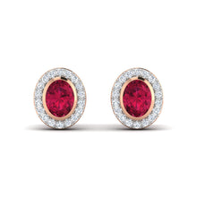 Diamond Earring- ER45-Red