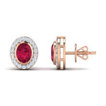 Diamond Earring- ER45-Red
