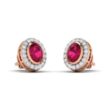 Diamond Earring- ER45-Red