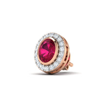Diamond Earring- ER45-Red