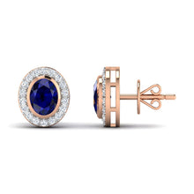 Diamond Earring- ER45-Blue