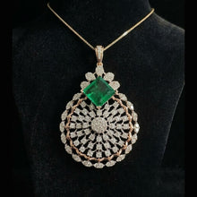 Diamond Pendant Set - DP0032- ER0114